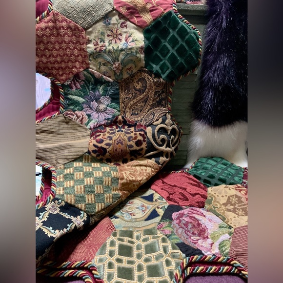 made by hand Other - 🍀CAMINO DE MESA DE RETAZOS,ESTILO VICTORIANO 🌺ECHO A MANO🍀TELA VINTAGE🍀#700